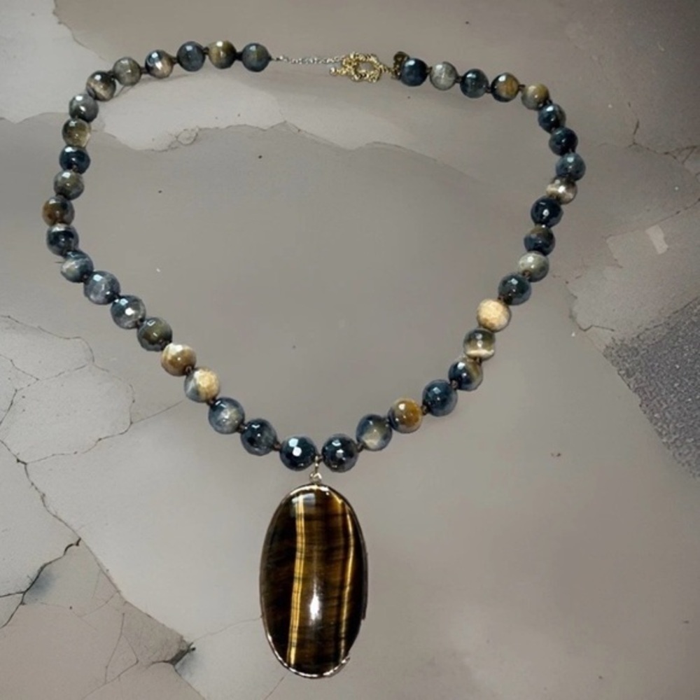 Rarities Carol Brodie TIGER'S EYE Necklace NEW